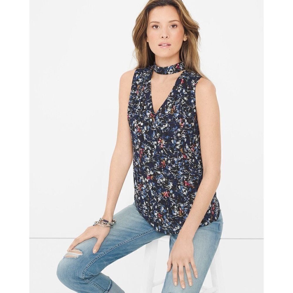 ✨ FLORAL MOCK-NECK TOP✨